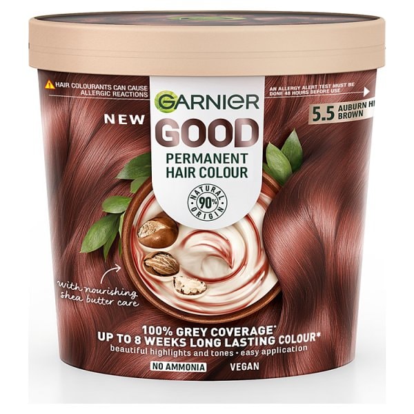 Garnier Good Unisex 5.5 Auburn Hibiscus Brown Permanent Hair Dye Auburn Hibiscus Brown 5.5