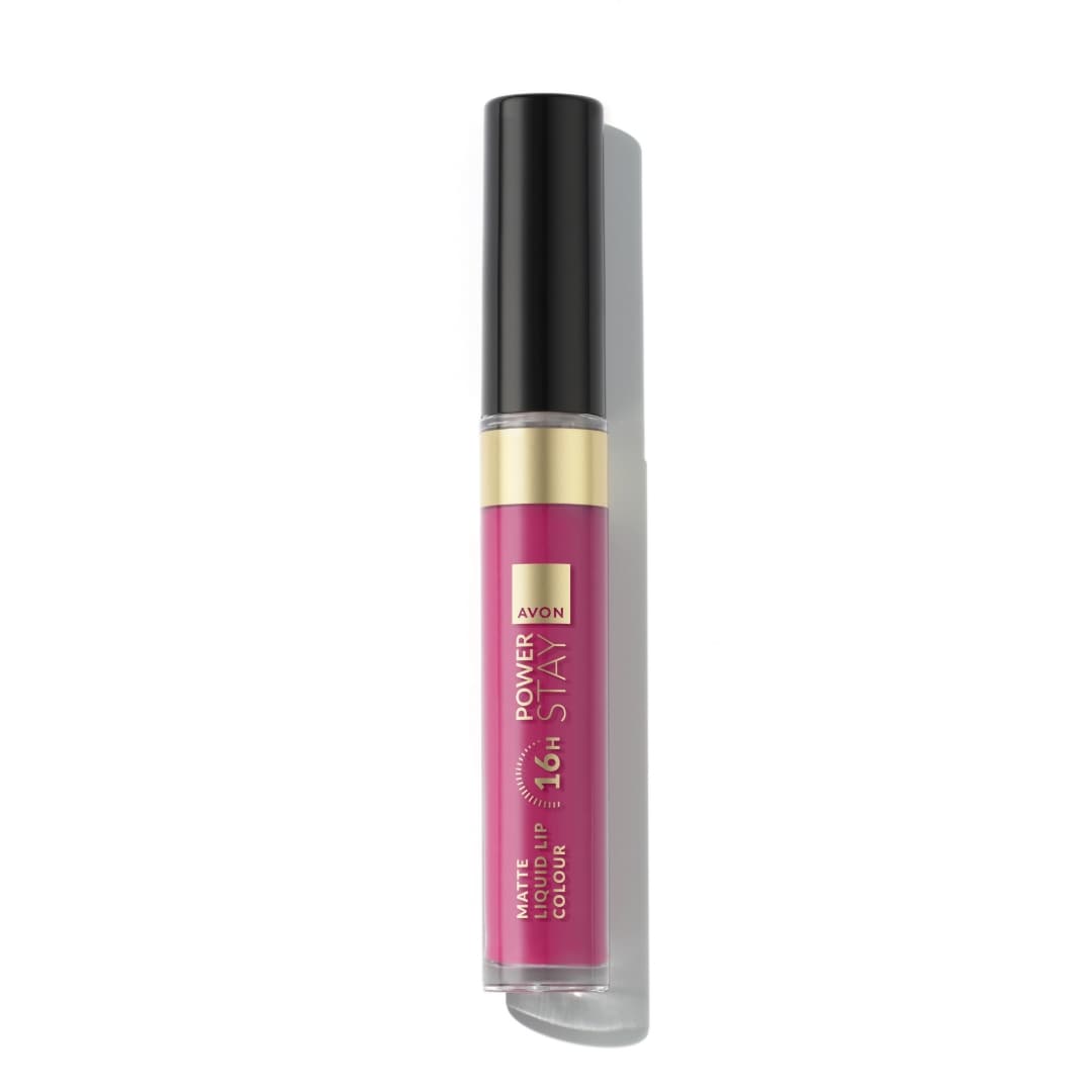 Avon Power Stay 16-Hour Liquid Lip Colour Fail Proof Fuchsia