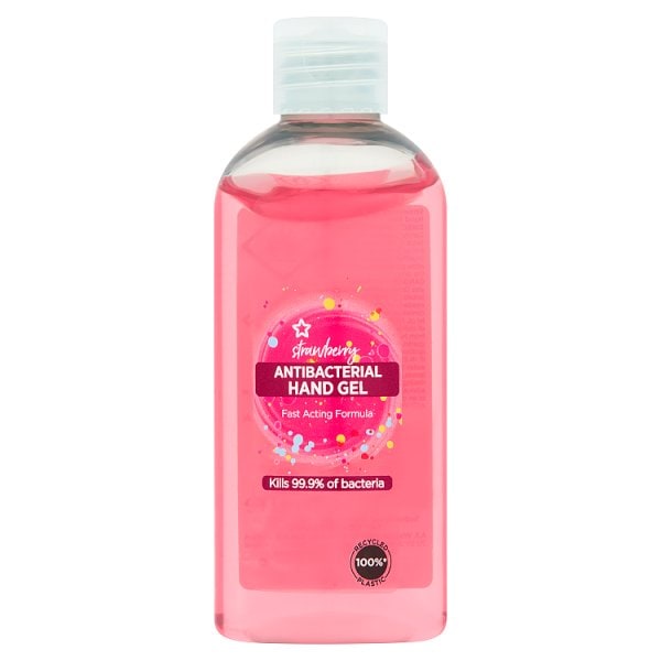Superdrug Unisex Strawberry Sanitizer Hand Gel 100Ml