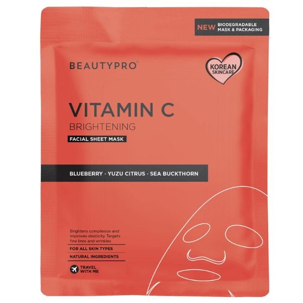 Beautypro Vitamin C Brightening Sheet Mask 22ml