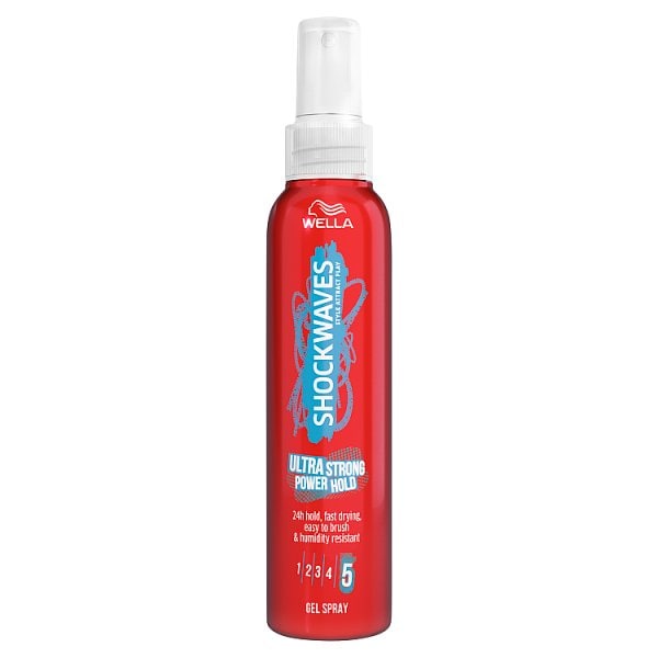 Wella Unisex Shockwaves Ultra Strong Power Hold Gel Spray 150Ml