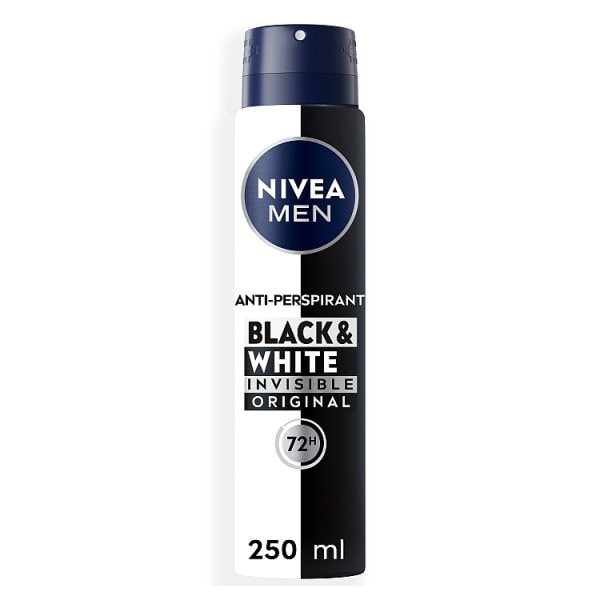 Nivea Men Men's White Nivea Black & Anti-Perspirant Deodorant 250Ml