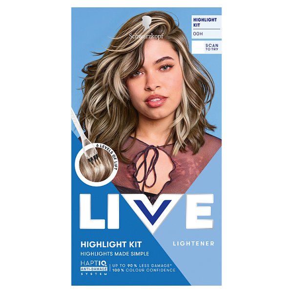 Live Unisex Blonde Schwarzkopf 00H Bleach Highlight Kit