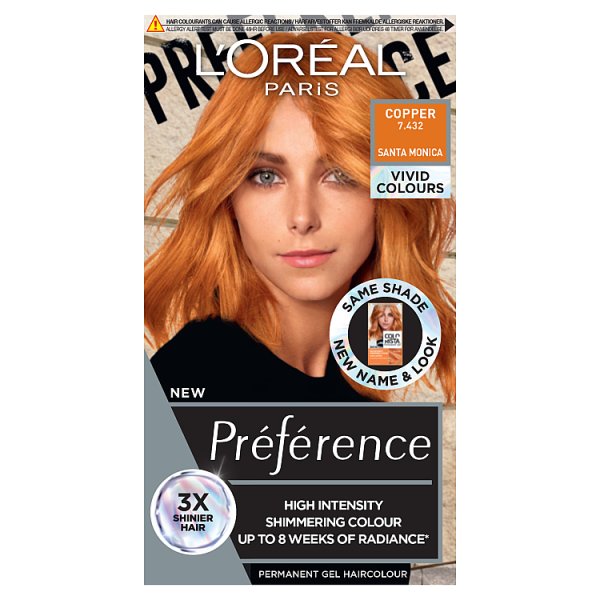 L'oréal Paris Unisex Copper Preference Vivids Colorista Hair Dye 7.43
