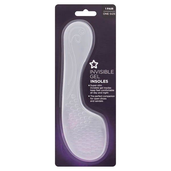 Superdrug Unisex Gel Insoles For Open Shoes