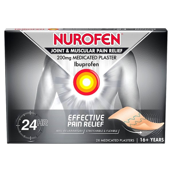 Nurofen Unisex Joint & Muscular Pain Relief Ibuprofen Plasters 2S