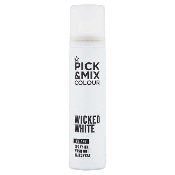 Pick & Mix Unisex White Superdrug Colour Hairspray 75Ml