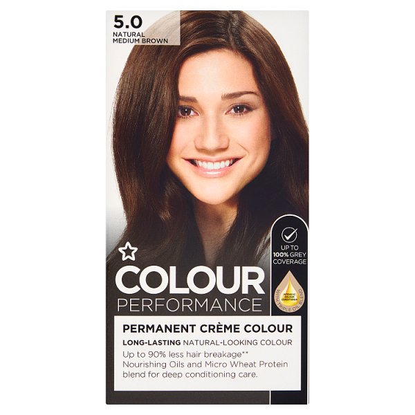 Superdrug Unisex Natural Medium Brown Colour Performance 5.0