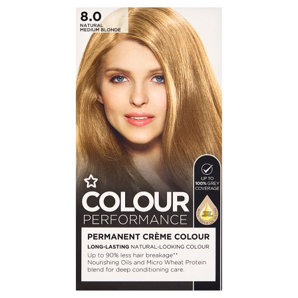 Superdrug Unisex Grey Performance 8.0 Natural Medium Blonde