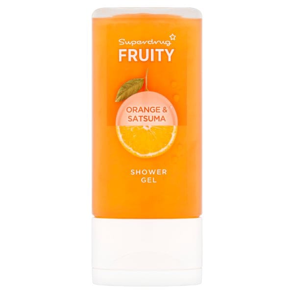 Superdrug Unisex Orange Fruity Travel Size & Satsuma Shower Gel 50Ml