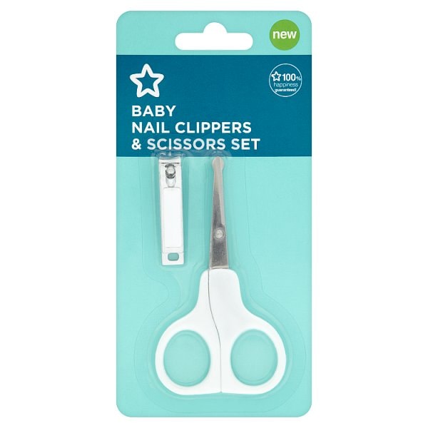 Superdrug Unisex Kids Baby Nail Clippers & Scissors Set