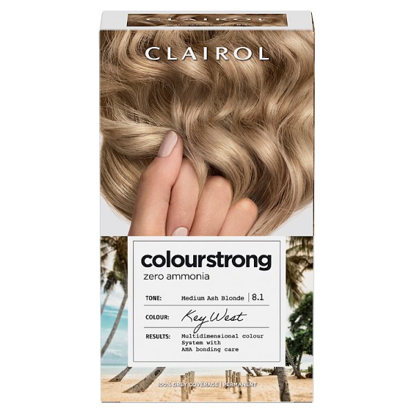 Clairol Unisex Medium Ash Blonde Colour Strong Zero Ammonia Hair Dye Ash Blonde