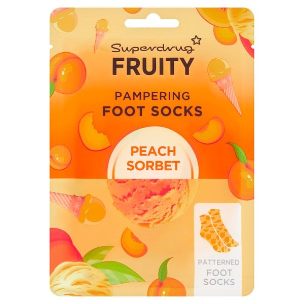 Superdrug Unisex Peach Sorbet Footsock Pack Peach
