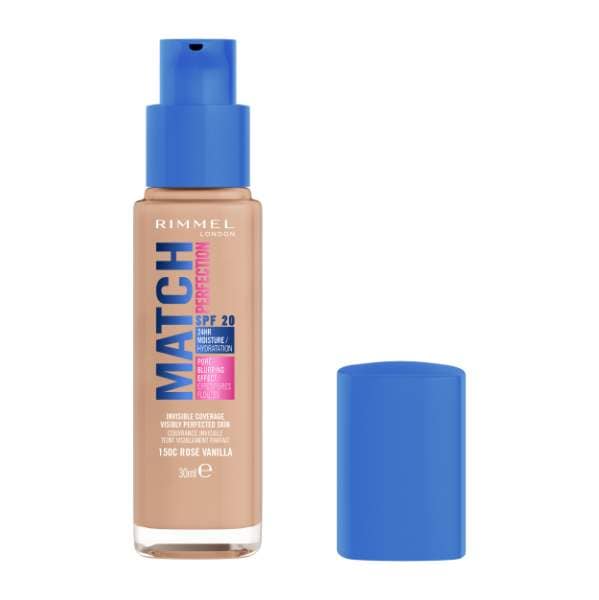 Rimmel Match Perfection Foundation 150C Rose Vanilla 15ml