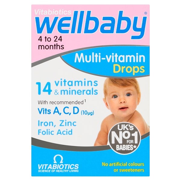 Vitabiotics Unisex Infant Wellbaby Multi-Vitamin Drops