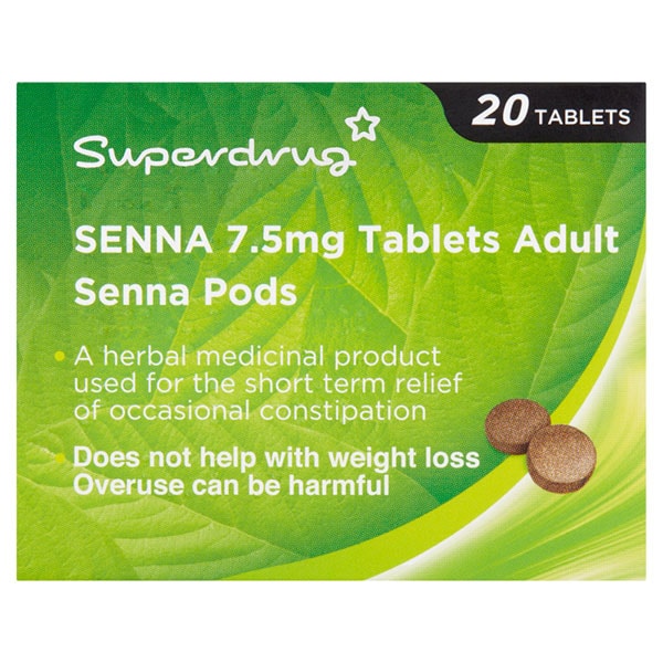 Superdrug Unisex Senna 7.5Mg Tablets X 20