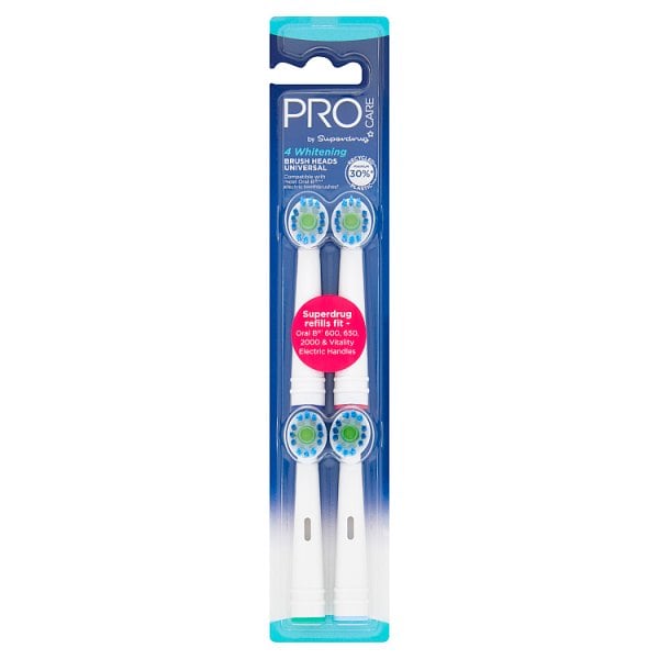 Procare Unisex White Ning Toothbrush Heads X 4