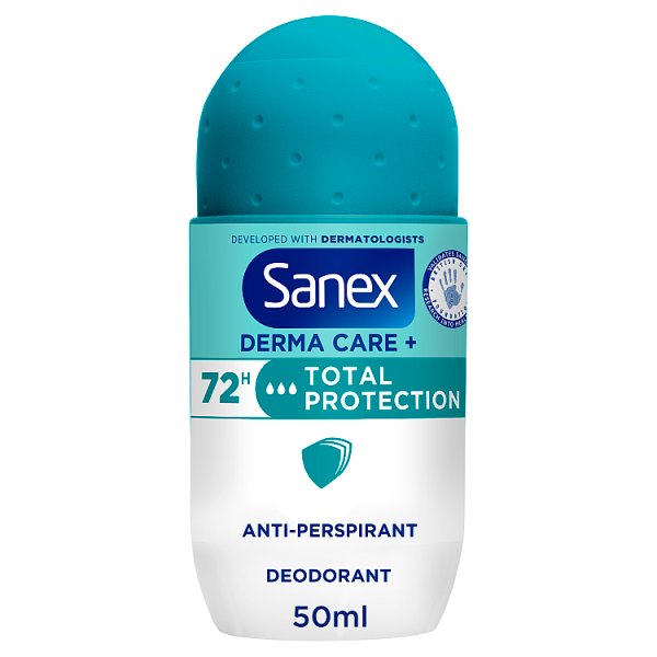 Sanex Women's Derma Care+ Total Protection 72Hr Anti-Perspirant 50Ml