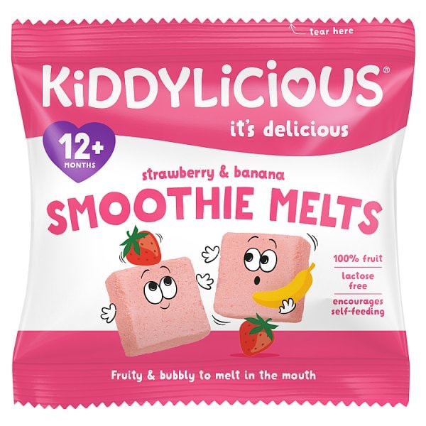 Kiddylicious Strawberry Smoothie Melts 6G