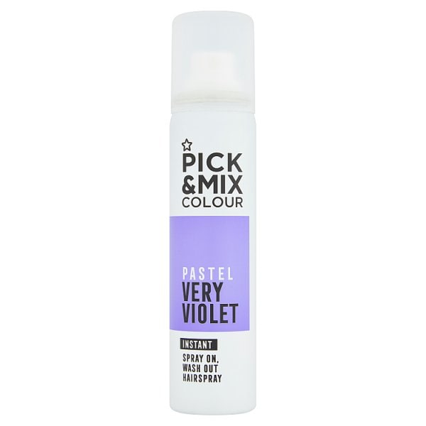 Pick & Mix Unisex Pastel Purple Temporary Hair Colour Spray 75Ml