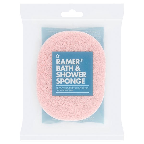 Superdrug Unisex Pink Ramer Bath & Body Sponge