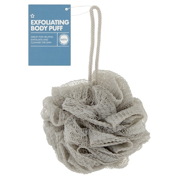 Superdrug Unisex Grey Exfoliating Body Puff