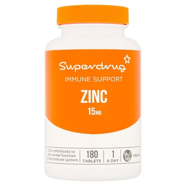Superdrug Unisex Zinc 15Mg 180S