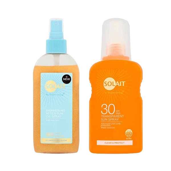 Solait Protect and Shimmer Suncream and After Sun Bundle
