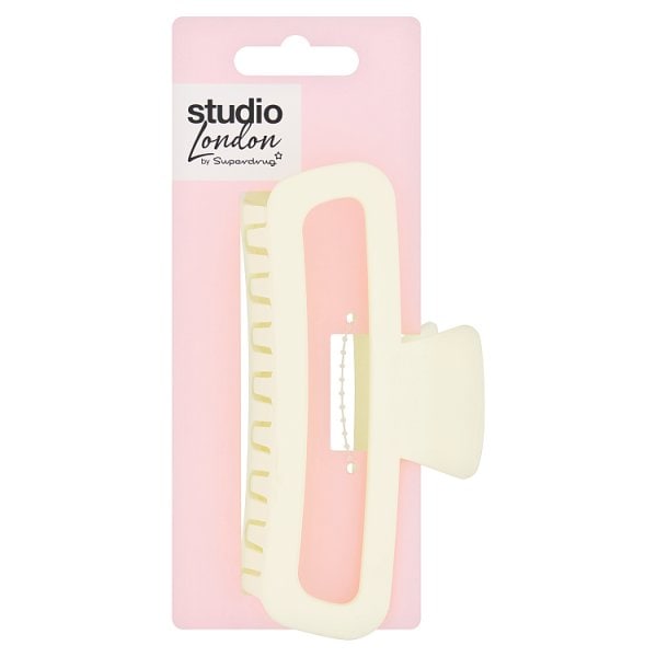 Superdrug Studio London Unisex White Matte Claw Clip