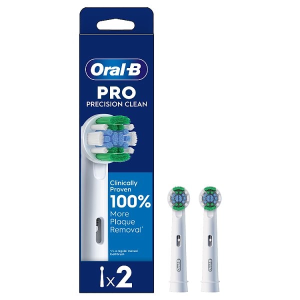 Oral-B Men's Pro Precision Clean Toothbrush Heads 2 Counts