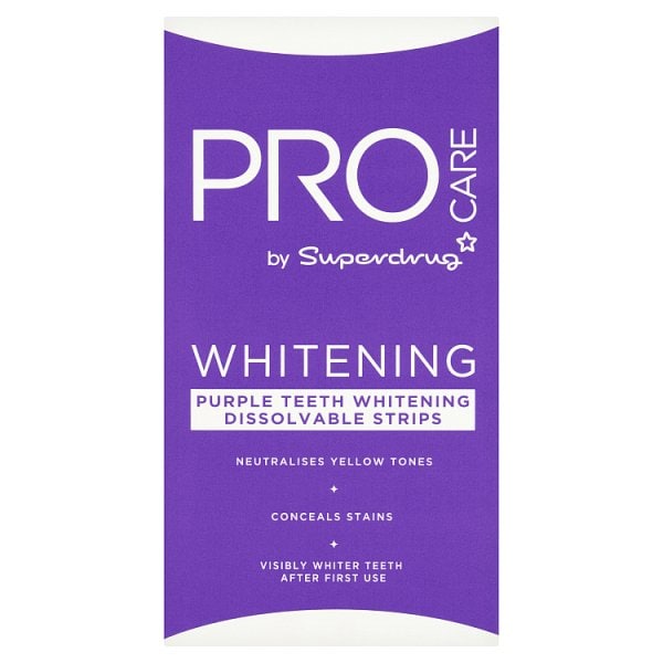 Procare Unisex Purple Whitening Strips X 12