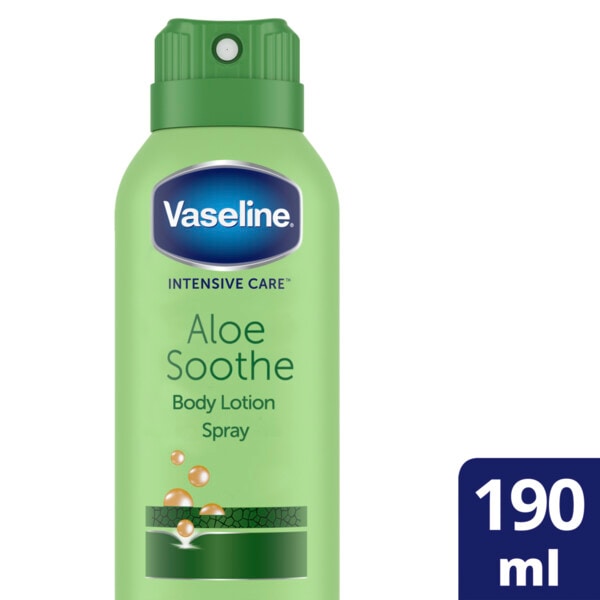 Vaseline Unisex Intensive Care Spray Moisturiser Aloe Soothe 190Ml