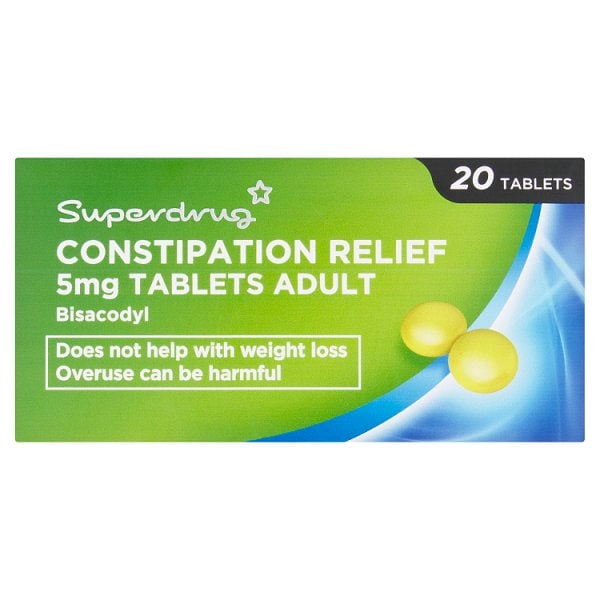 Superdrug Unisex Constipation Relief Tablets X 20