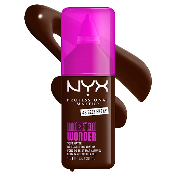 NYX Professional Makeup Wonder Liquid Foundation Deep Ebony