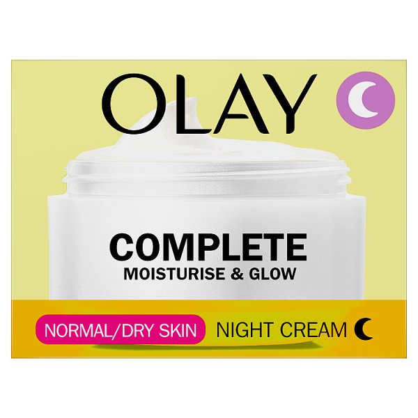 Olay Complete 3-in-1 Normal/Dry Night Cream Moisturiser 50ml