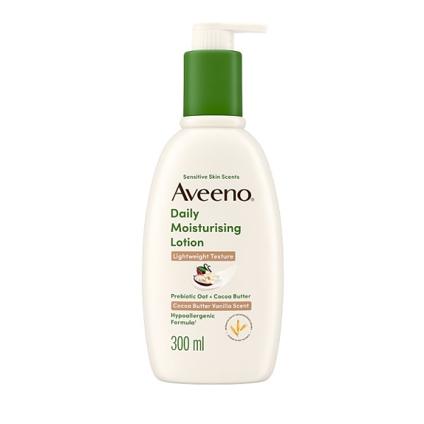 Aveeno Unisex Daily Moisturising Lotion Comforting Cocoa Vanilla 300Ml