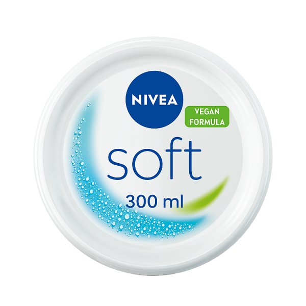 NIVEA Soft Moisturiser Cream for Face Hands & Body 300ml