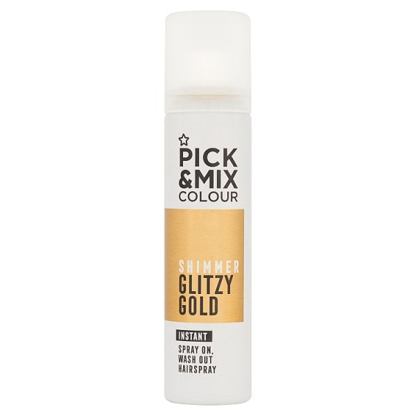 Superdrug Unisex Gold Pick & Mix Colour Hair Spray 75Ml