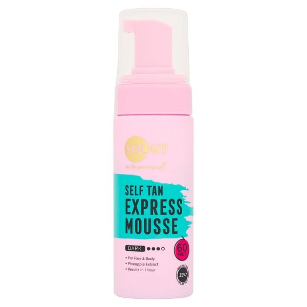 Solait Unisex Tan By Superdrug Express Mousse Dark 150Ml