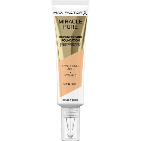 Max Factor Miracle Pure Liquid Foundation 32 Light Beige