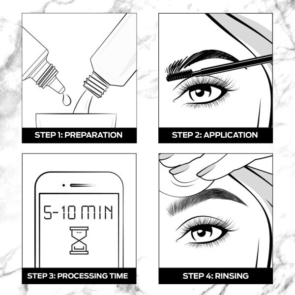 Schwarzkopf Brow Tint Black Permanent Eyebrow Tint Make Up Superdrug