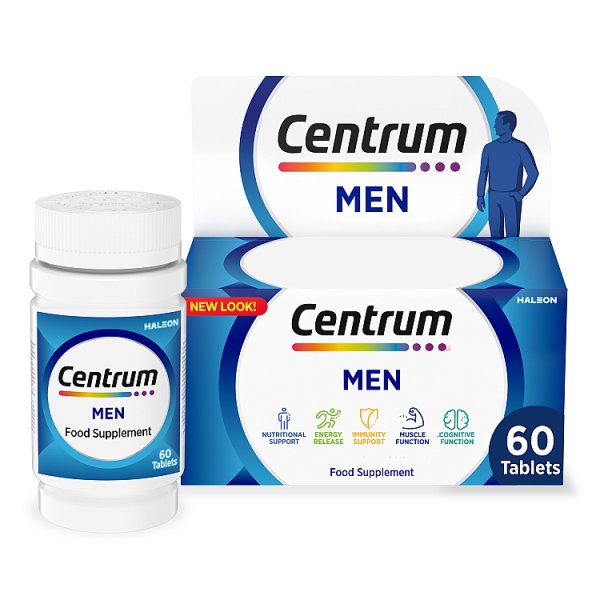 Centrum Unisex Men Multivitamins And Minerals 60 Tablets