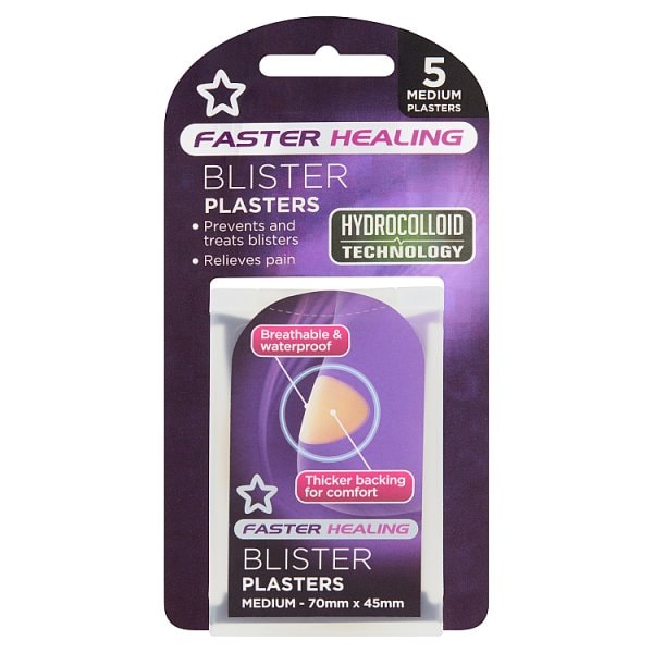 Superdrug Unisex Medium Blister Plasters X 6