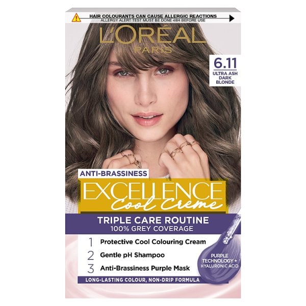 L'oréal Paris Unisex Ultra Ash L'oréal Excellence Cool Crème 6.11 Dark Blonde