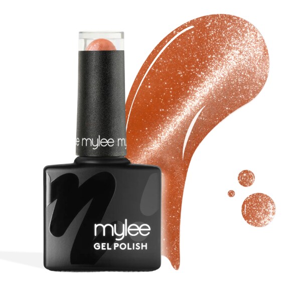 Mylee Unisex Orange Gel Cat Eye Nail Polish Golden Sunsets 8Ml