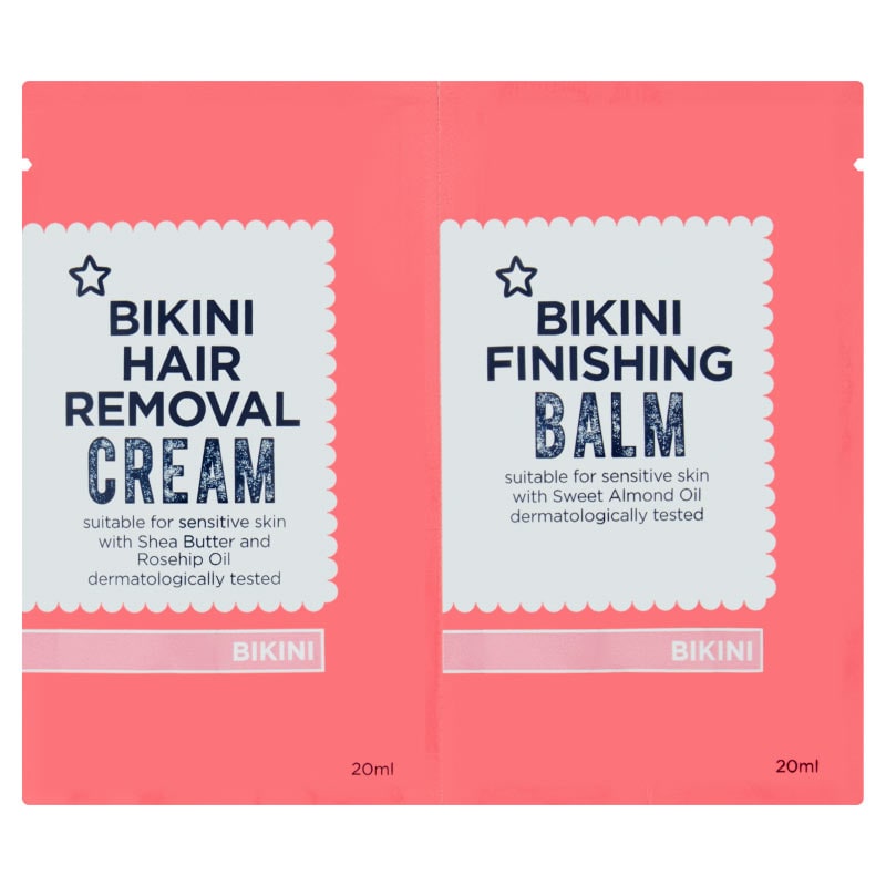 Superdrug Women's Cream Bikini Hair Removal Kit 20Ml + 20Ml