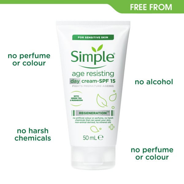 Simple Regeneration Age Resisting Day Cream SPF 15 50Ml | Skin | Superdrug