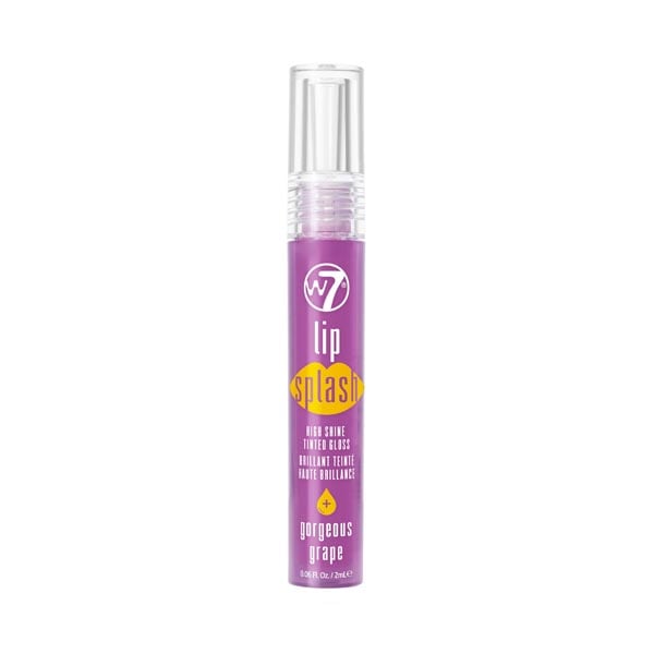 W7 Lip Splash High Shine Tinted Gloss Gorgeous Grape 2ml
