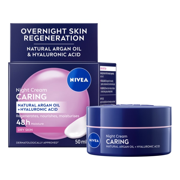 Nivea Unisex Cream Nourishing Night For Dry & Sensitive Skin 50Ml
