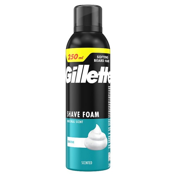 Gillette Men's Shaving Foam Sensitive 250Ml